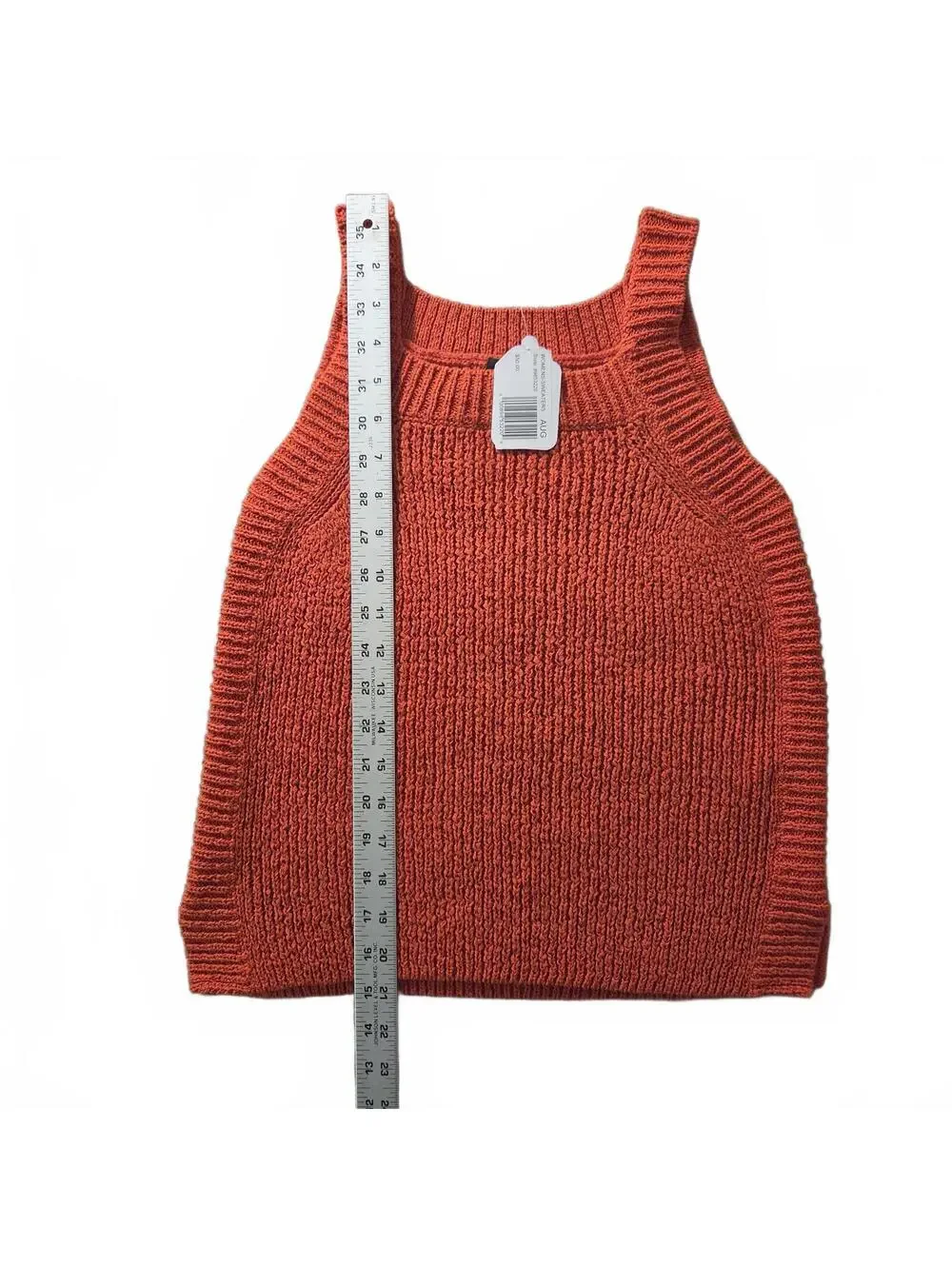 J.Crew Orange Knit Sweater Tank Top XS